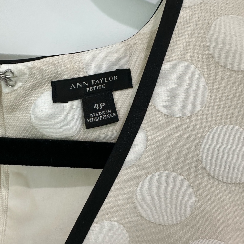 White Polka Dot Halter Dress - Picture 5 of 8